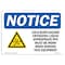 Signmission Sign, 10" H, 14" W, Rigid Plastic, Cold Burn Hazard Cryogenic Liquid Sign With Symbol, Landscape OS-NS-P-1014-L-10701 - alternate 1